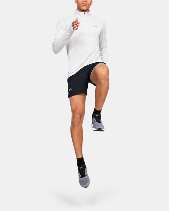 Men's UA Speedpocket Linerless 7'' Shorts in Black image number 2
